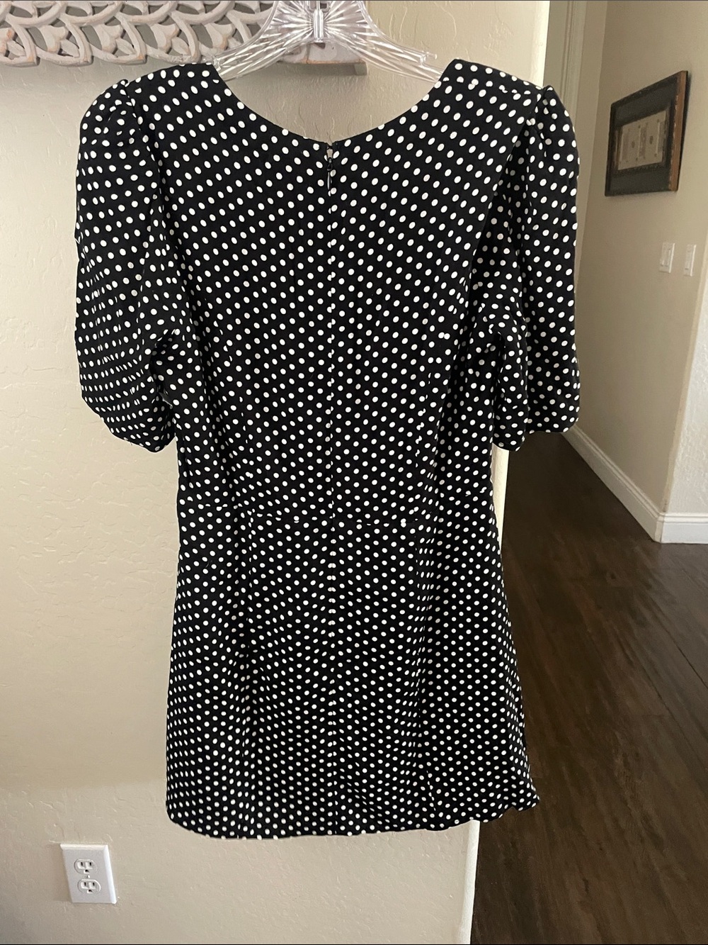 NWT REFORMATION Rebecca Polka Dot Mini Dress! - Picture 11 of 11